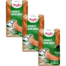 Yayla Ithal Kırmızı Mercimek 1 kg X3