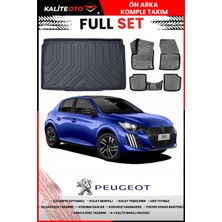 Peugeot 208 Elektrikli 2024 Model 4d Bagaj ve Pro Serisi Havuzlu Paspas Takımı