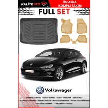 Volkswagen Scirocco 2008 Sonrası 4d Bagaj ve Pro Serisi Havuzlu Bej Paspas Takımı