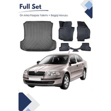 Skoda Octavia 2005-2006-2007-2008-2009-2010-2011-2012 Model Tam Uyumlu Paspas+Bagaj Havuzu Seti