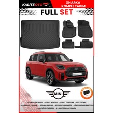 Mini Countryman Elektrikli 2024-2025 Model Bagaj Havuzu+Paspas Takımı Full Set+Hediyeli