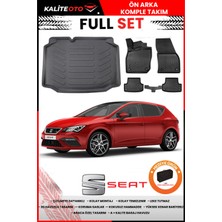 Seat Leon 2013-2014-2015-2016-2017-2018-2019 Model Bagaj Havuzu+Paspas Takımı Full Set+Hediyeli