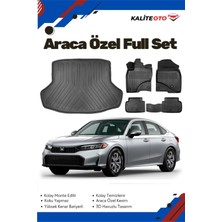 Honda Civic Sedan 2022 Model Yumuşak Paspas+Bagaj Havuzu Seti