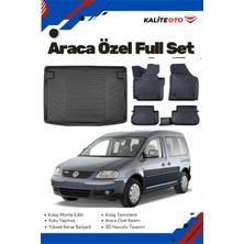 Volkswagen Caddy 2006 Model Yumuşak Paspas+Bagaj Havuzu Seti