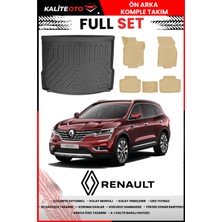 Renault Koleos 2016 Sonrası 4d Bagaj ve Pro Serisi Havuzlu Bej Paspas Takımı