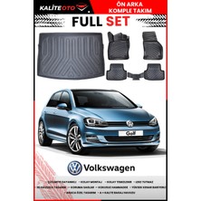 Volkswagen Golf 7 2018 Model 4d Alt Bagaj ve Pro Serisi Havuzlu Paspas Takımı