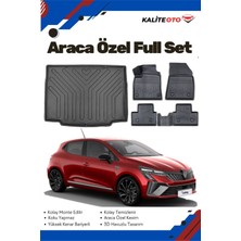 Renault Clio 5 2020 Model Yumuşak Paspas+Bagaj Havuzu Seti