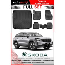 Skoda Kodiaq 2024 Sonrası 4d Alt Bagaj ve Pro Serisi Havuzlu Paspas Takımı