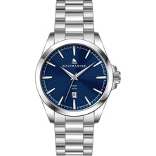 Navimarine Gümüş Çelik Kordon Erkek Kol Saati L-NT0024-3