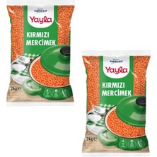 Yayla Ithal Kırmızı Mercimek 2 kg X2