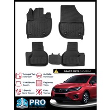 Rich Oto Paspas Honda City 3D Havuzlu Paspas 2021 2022 2023 2024 2025 2026 Model Kokusuz