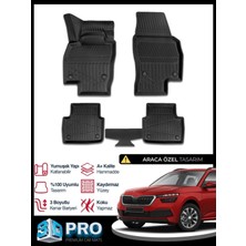 Rich Oto Paspas Skoda Kamiq 3D Havuzlu Paspas 2019 2020 2021 2022 2023 2024 2025 2026 Model Kokusuz