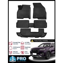 Rich Oto Paspas Chery Tiggo 8 7 Koltuk 3D Havuzlu Paspas 2022 2023 2024 Model Kokusuz