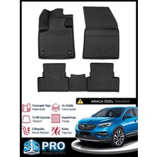 Rich Oto Paspas Opel Grandland x 3D Havuzlu Paspas 2017 2018 2019 2020 2021 2022 2023 Model Kokusuz