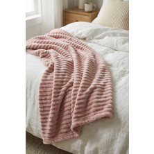 Daisy Çift Kişilik Soft Peluş Battaniye Yatak Örtüsü Sıcak Tutan Yumuşak 200X220