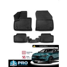 Rich Oto Paspas Alfa Romeo Junior Elektrikli 3D Havuzlu Paspas 2024 2025 2026 Model Kokusuz