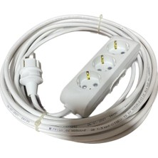 İNWATT  Üçlü 10 Metre 3x1,5 %100 Bakır Uzatma Kablosu(Ufo,fırın,kettel,bulaşık Makinesi)