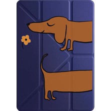 Adasena Ipad 7. 8. 9. Nesil 10.2" Kılıf Uyku Modlu Kalem Bölmeli Kalıcı Baskı Sosis Köpek