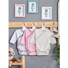 Eze Home 3’lü Bebek Zıbın Seti – %100 Pamuk, Yandan Çıtçıtlı