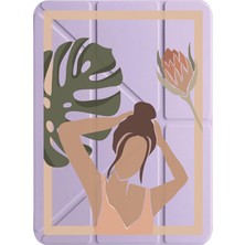 Adasena Ipad 7. 8. 9. Nesil 10.2" Kılıf Uyku Modlu Kalem Bölmeli Kalıcı Baskı Yaz Kızı