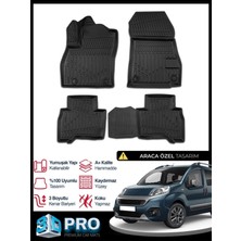 Rich Oto Paspas Fiat Fiorino 3D Havuzlu Paspas Kokusuz