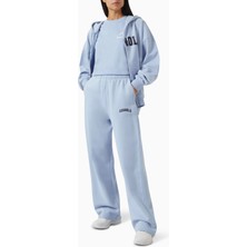 Adanola Varsity Straight-Leg Sweatpants In Organic Cotton