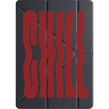 Adasena Ipad 7. 8. 9. Nesil 10.2" Kılıf Uyku Modlu Kalem Bölmeli Kalıcı Baskı Chill