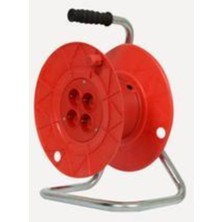 İNWATT Boş Seyyar Kablo Makarası 4 Gözlü Topraklı Priz Sarmalı