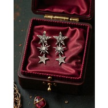 Mirada Jewelry Zirkon Taşlı Büyük Yıldız Kadın Küpe