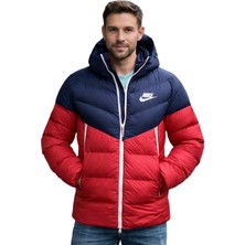 Nike Sportswear Synthetic Down Spor Jacket Erkek Suitici Şişme Spor Ceket Mavi Kırmızı