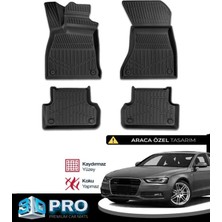 Rich Oto Paspas Audi A4 3D Havuzlu Paspas 2011 2012 2013 2014 2015 2016 Model Kokusuz