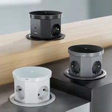 Scs Pazar Wi-Fi Kablosuz Şarjlı Pop-Up Priz Pnömatik  Bas-Aç Tak Çalıştır