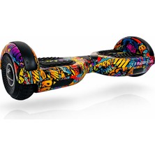 Ryder Star Elektrikli Kaykay Hoverboard Bluetooth Hoparlörlü 6.5 Inch Akıllı Dengeli RS-S5 Bang Bang Grafiti