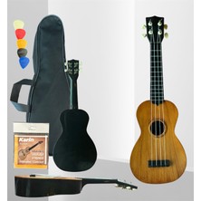 Hawiian Hawaiian XU21-1-NT Naturel Soprano Ukulele (4 Telli) | Doğal Ahşap Görünüm, 4 Telli Standart Yapı, Öğrenci ve Hobi Kullanımı Için Uygun