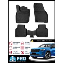 Rich Oto Paspas Skoda Kodiaq 3D Havuzlu Paspas 2024 2025 2026 Model Kokusuz Yeni Kodiaq