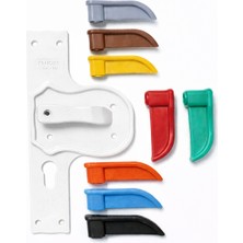 Tuncel Teknik Güvenli Ve Kırılmaz Bariyerli Kapı Kolu Beyaz Ayna Beyaz kol