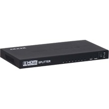Tunex Luxury,8'li 4K HDMI Splitter (Çogaltıcı)  ,1/8 HDMI Splitter
