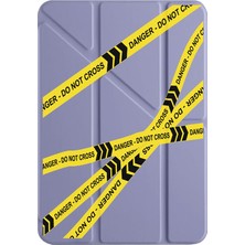 Adasena Ipad 7. 8. 9. Nesil 10.2" Kılıf Uyku Modlu Kalem Bölmeli Kalıcı Baskı Donot Cross