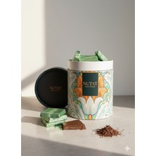 Nutat 700 gr Sütlü Madlen Çikolata - Kapaklı Yeşil Tasarım Büyük Boy Silindir Kutu 🍫📦