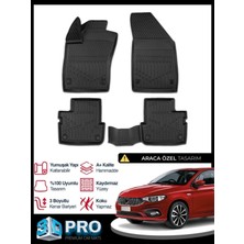 Rich Oto Paspas Fiat Egea Sedan 3D Havuzlu Paspas Kokusuz