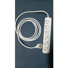 İNWATT 3 Metre 6 Lı Topraklı Uzatma Kablosu . Ara Kablo 3 Metre Klemensli Altılı