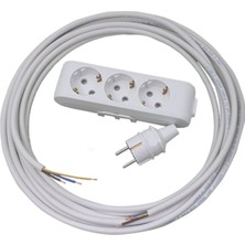 Viko 15 Metre Topraklı Üçlü Grup Priz Ara Kablo Uzatma Çocuk Korumalı 3x1 Ttr