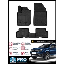 Rich Oto Paspas Dacia Duster 3D Havuzlu Paspas 2018 2019 2020 2021 2022 2023 Model Kokusuz