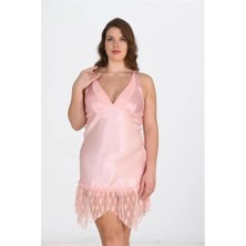 Amora Secret Özel Tasarım  Büyük Beden Somon Gecelik 2112