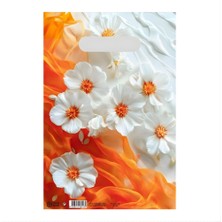 Çabuklar A.Ş Bio Poşet Arya Çiçeği Orta Boy 20X30 cm 100 Adet - 375 gr