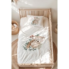 Lilabio  Pamuk Montessori Yatak Nevresim Takımı 100 x 200 cm Koala Deseni ile Konforlu Uyku