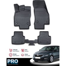 Rich Oto Paspas Skoda Octavia 3D Havuzlu Paspas 2018 2019 2020 Model Kokusuz