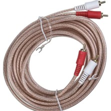 Tunex Luxury,2 Rca Erkek-2 Rca Erkek 5 mt Tetiklemeli Kablo