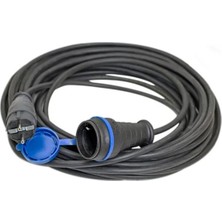 İNWATT Kablo Siyah Uzatma Kablosu 3x2,5 mm Ttr Topraklı 7 Metre Seyyar Kablo