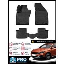 Rich Oto Paspas Fiat Egea Cross 3D Havuzlu Paspas 2020 2021 2022 2023 2024 2025 2026 Model Kokusuz